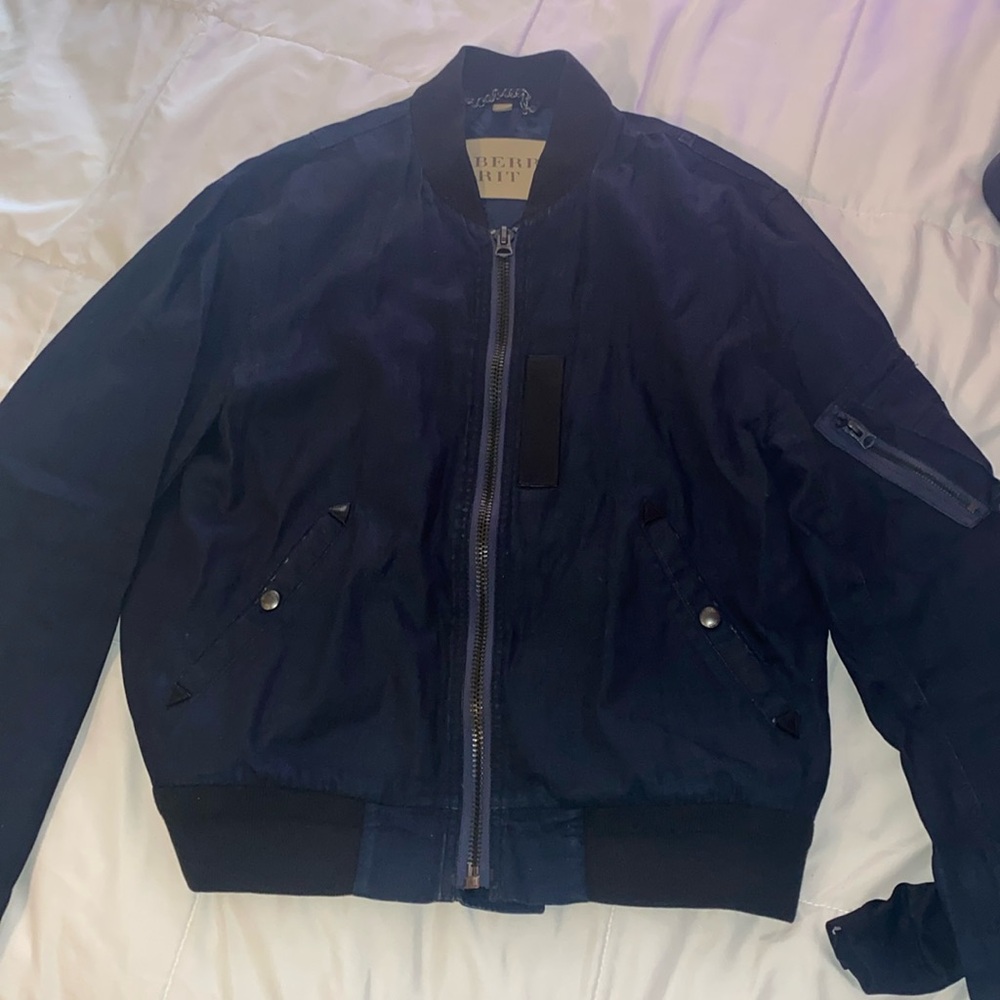 Burberry Brit denim men’s bomber jacket size medium